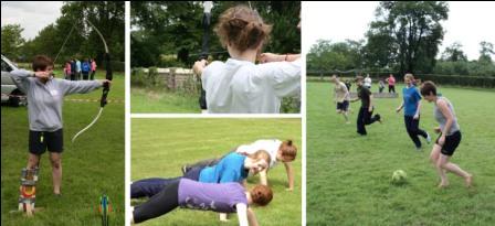 Young Friends Sporting Activities