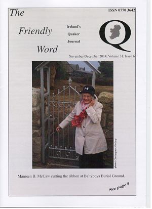 Quaker Bi-Monthly publication November - December 2014 issue
