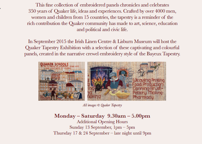 Quaker Tapestry Exhbition