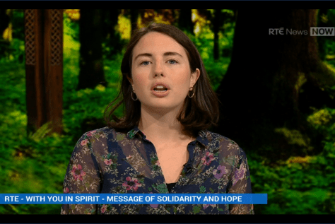 Ciara Harrison RTE News Now April 2020