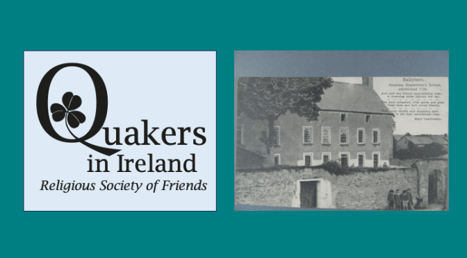 Talk: The Quaker Contribution to Irish Education (Oct 9, 6.00pm)